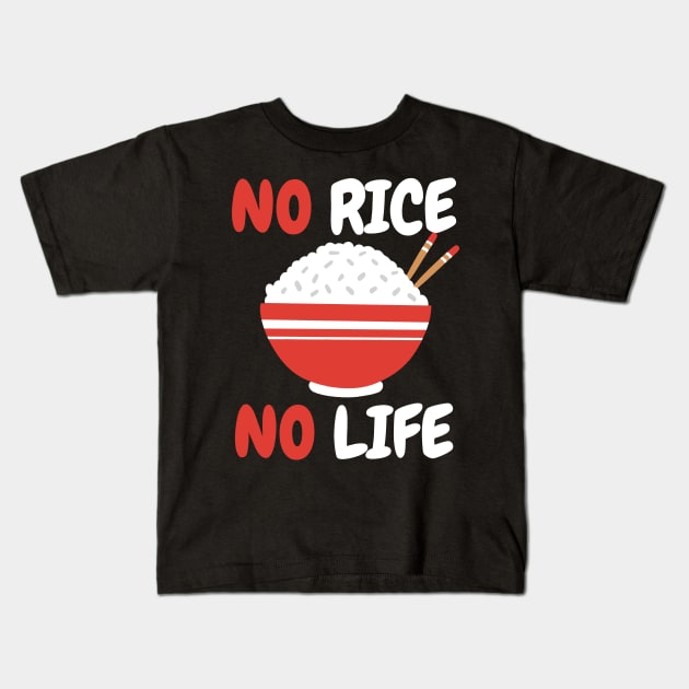 Rice Filipino Philippines Asian Food Kids T-Shirt by KAWAIITEE